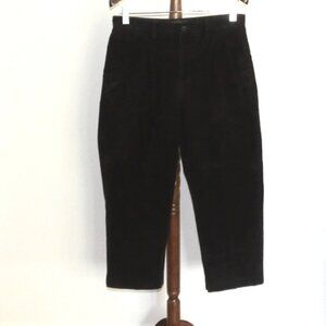 Eddie Bauer Ruston Fit Relaxed Pleated Black Corduroy Pants 35 x 26